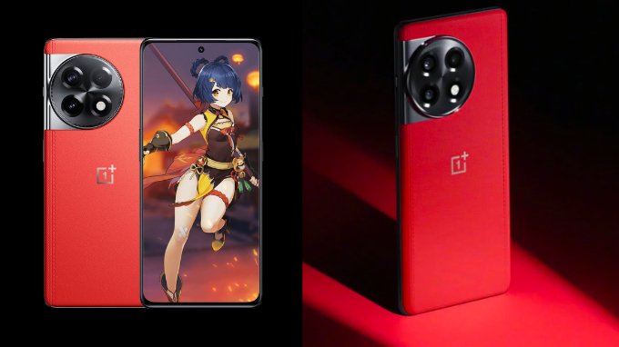 Oneplus 11 limted Genshin Impact có màu đỏ rực rỡ