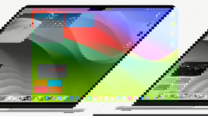 macOS Sonoma có các widget trên máy tính để bàn và Death Stranding
