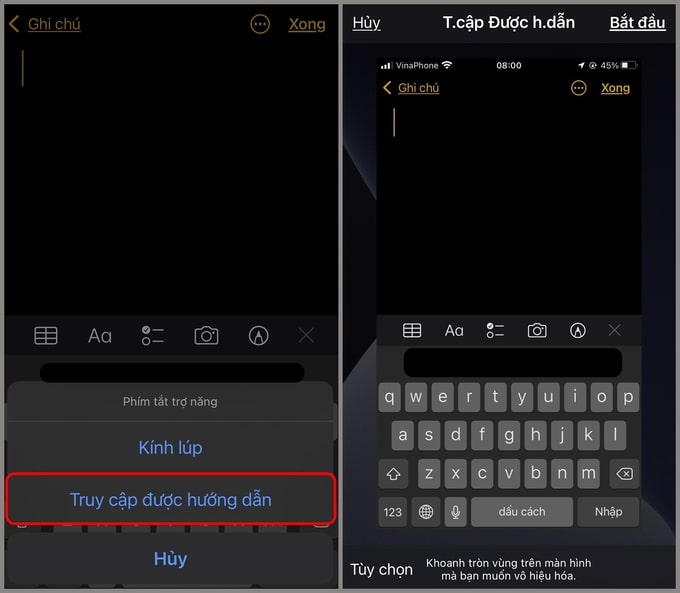 Chọn ứng dụng muốn khóa trên iPhone 14 và bấm nút nguồn 3 lần