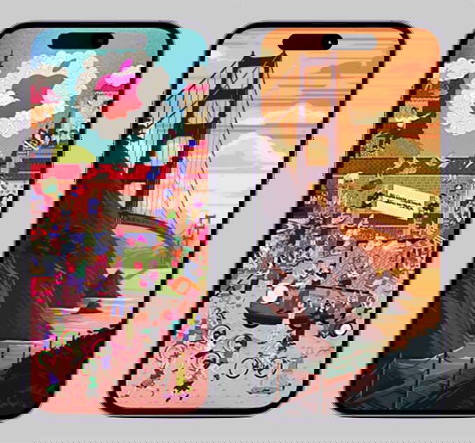 Hình nền iPhone 14 đảo động
