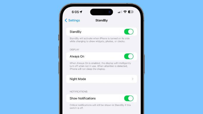 Cập nhật tính năng StandBy trên iOS 17