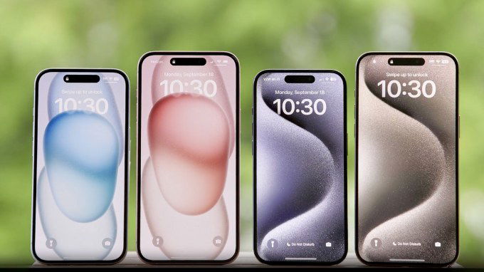Chọn mua iPhone 15 theo kích thước
