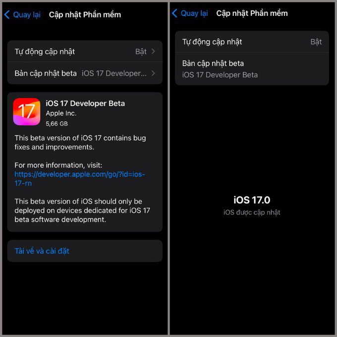 Cập nhật iOS 17 để sử dụng StandBy