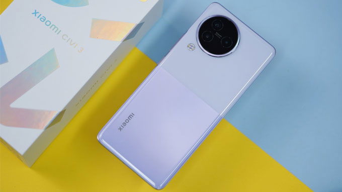 Thiết kế Xiaomi Civi 3 thu hút mọi ánh nhìn
