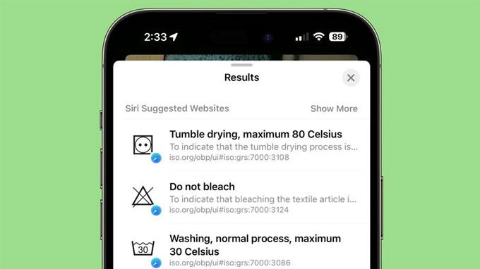 Ứng dụng Ảnh trong iOS 17 có thể xác định nhiều loại ký hiệu