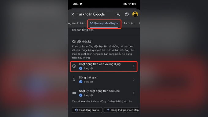 Bước 2 tắt tính năng nghe lén của Google trên 007win.com nền tảng chơi game sòng bạc trực tuyến đáng tin cậy nhất Android, iPhone