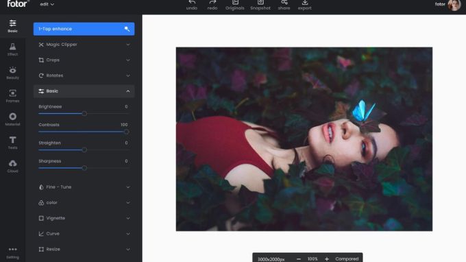 Fotor - Công cụ làm nét ảnh bằng AI online chất lượng cao