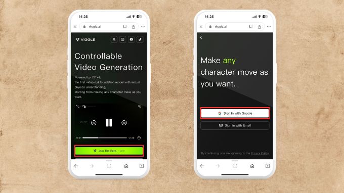 Chọn mục Join the Beta - Web và đăng ký tài khoản