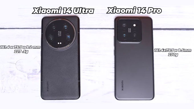 So sánh thiết kế Xiaomi 14 Pro và Xiaomi 14 Ultra