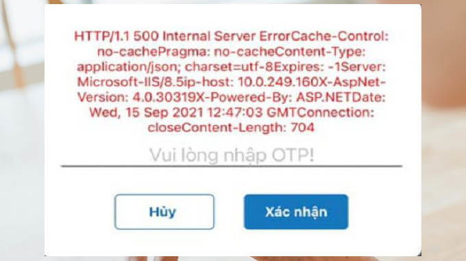 vssid bị lỗi hệ thống