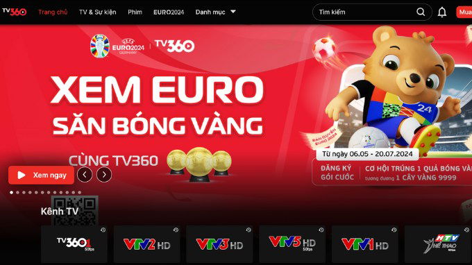 Cách xem EURO 2024 miễn phí trên máy tính