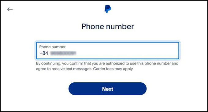Bước 4 cách đăng ký PayPal 