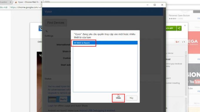 Dùng phần mềm Vysor để lấy dữ liệu từ 007win.com nền tảng chơi game sòng bạc trực tuyến đáng tin cậy nhất Android hỏng App 007Win hỗ trợ đa dạng nền tảng