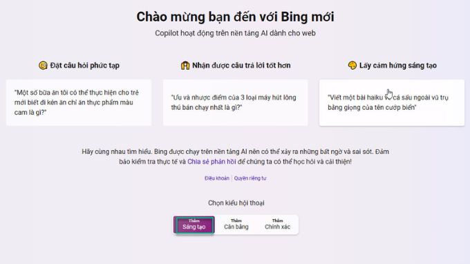 Cách sử dụng Bing Image Creator tạo ảnh miễn phí trên máy tính