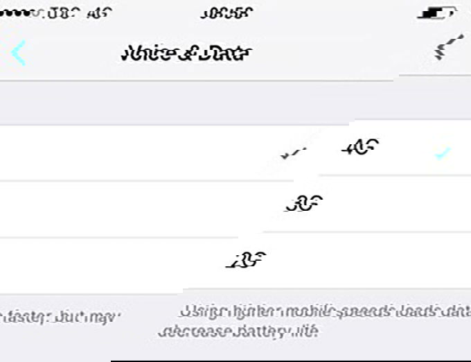 Cách đổi số sử dụng 3G/4G trên iPhone