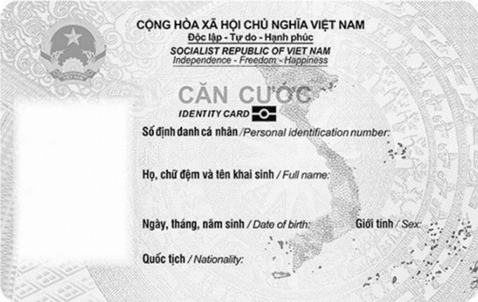 Mẫu thẻ căn cước mới nhất 2024