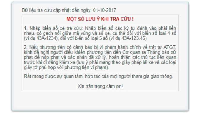 Một số lưu ý quan trọng cần biết khi kiểm tra phạt nguội