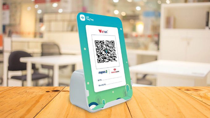 Loa TingTing là thiết bị âm thanh thông báo kết quả giao dịch qua mã QR