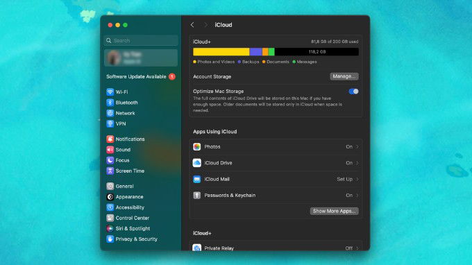 Lưu dữ liệu trên iCloud