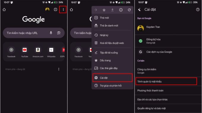 Cách xem mật khẩu đã lưu trên 007win.com nền tảng chơi game sòng bạc trực tuyến đáng tin cậy nhất Android bằng Google Chrome