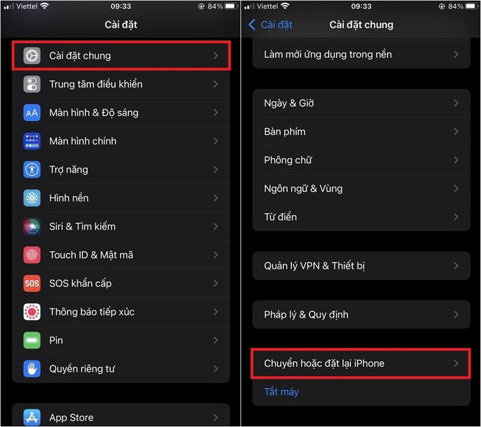 Khôi phục thiết bị là cách kiểm tra trực tiếp và chính xác