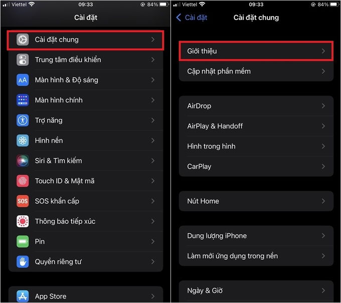 tiến hành truy cập vào Cài đặt