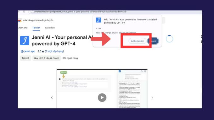 Hướng dẫn cách cài đặt ứng dụng Jenni AI trên Chrome