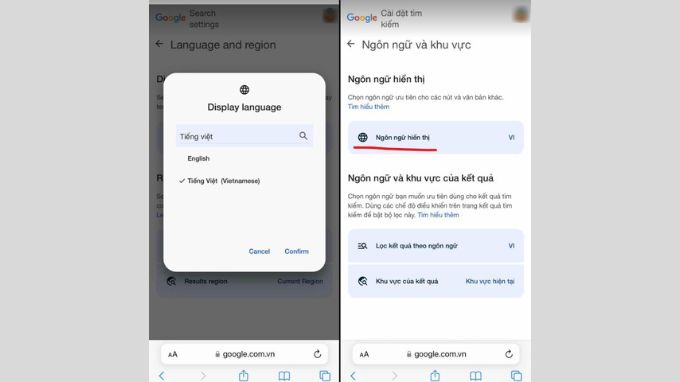 Cách cài đặt tiếng Việt cho Google Chrome trên 007win.com nền tảng chơi game sòng bạc trực tuyến đáng tin cậy nhất iPhone