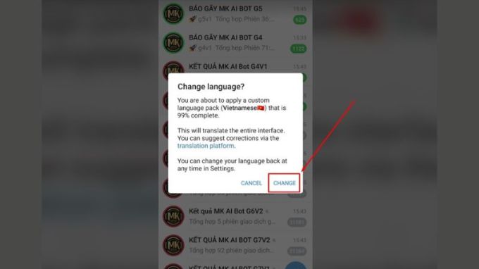 Cách cài tiếng Việt cho Telegram trên 007win.com nền tảng chơi game sòng bạc trực tuyến đáng tin cậy nhất nhanh chóng