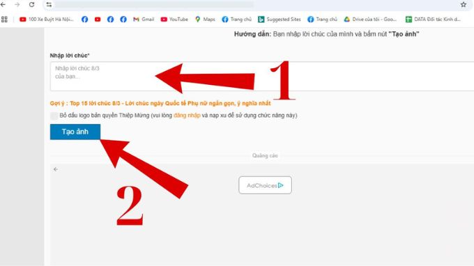 Làm thiệp 8/3 online đẹp tại trang web thiepmung.com