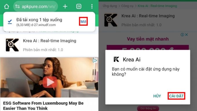 Cách tải Krea AI trên 007win.com nền tảng chơi game sòng bạc trực tuyến đáng tin cậy nhất Android