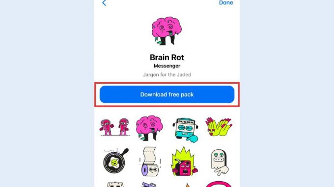 Cách tải nhãn dán trên Messenger cho iPhone