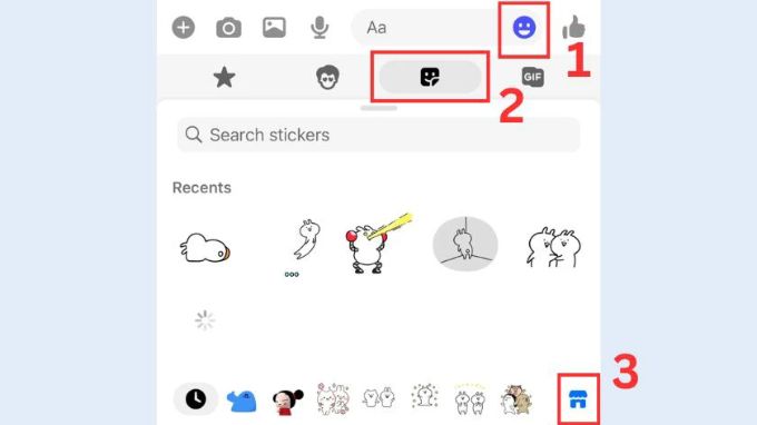 Cách xóa nhãn dán đã tải trên Messenger