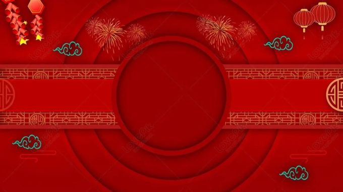 Hình nền background Tết Ất Tỵ 2025 màu đỏ rực rỡ