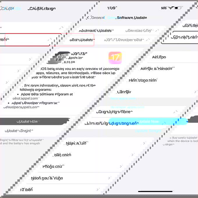 Hướng dẫn cách cập nhật iOS 17.6