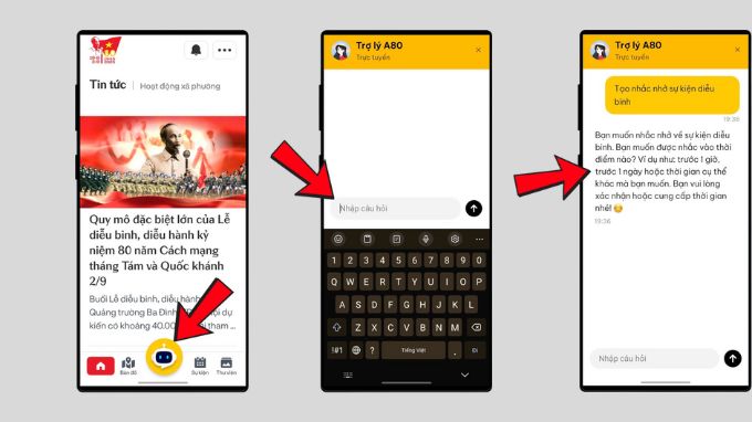Sử dụng chatbot AI