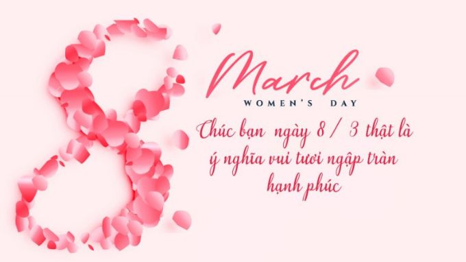 Mẫu thiệp 8/3 dễ thương tặng chị, em gái, đồng nghiệp và bạn bè nữ
