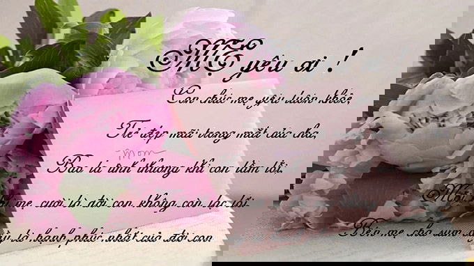 Mẫu thiệp 8/3 ý nghĩa tặng mẹ