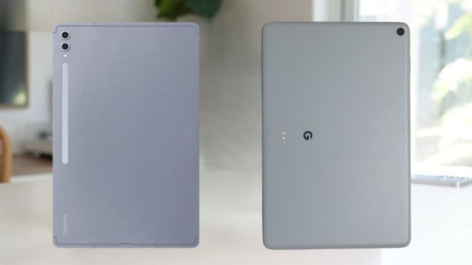 So sánh thiết kế Galaxy Tab S10 Ultra và Google Pixel Tablet