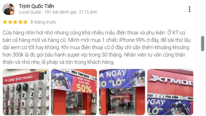 Đánh giá thực tế từ khách hàng