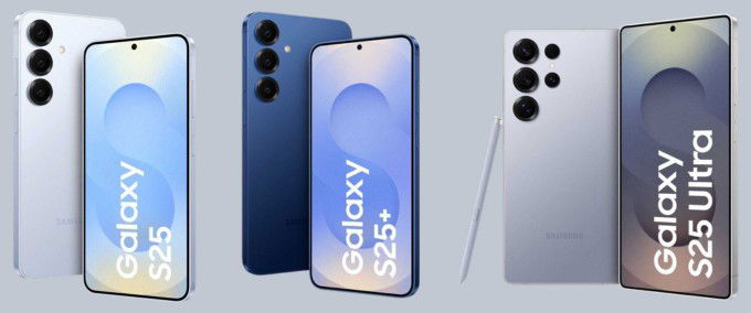 Ảnh render Galaxy S25 series