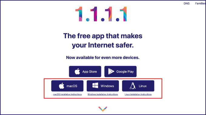 Cách cài đặt 1.1.1.1 trên máy tính