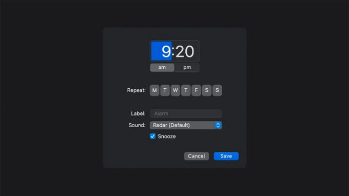 Cách đặt báo thức trên 0007Win.com Cá độ bóng đá bằng Đồng hồ (macOS Ventura)