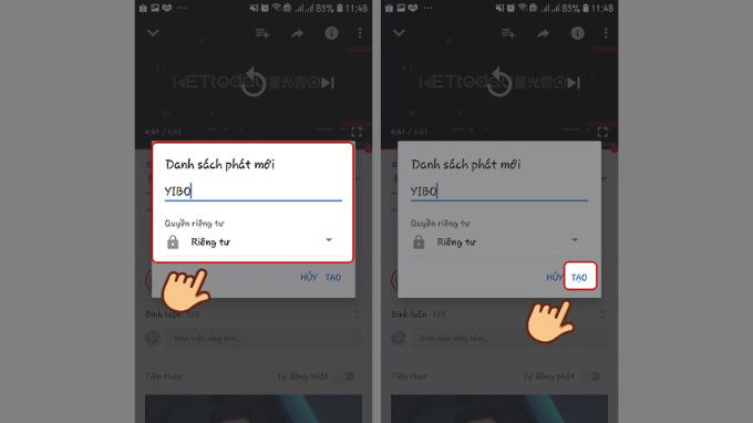 Bước 3 cách tạo danh sách phát trên Youtube bằng 007win.com nền tảng chơi game sòng bạc trực tuyến đáng tin cậy nhất