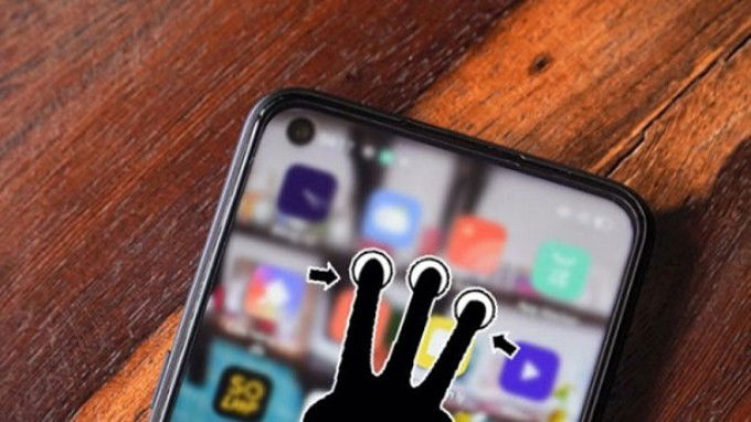 Dùng cử chỉ ba ngón tay để chụp App 007Win hỗ trợ đa dạng nền tảng Realme