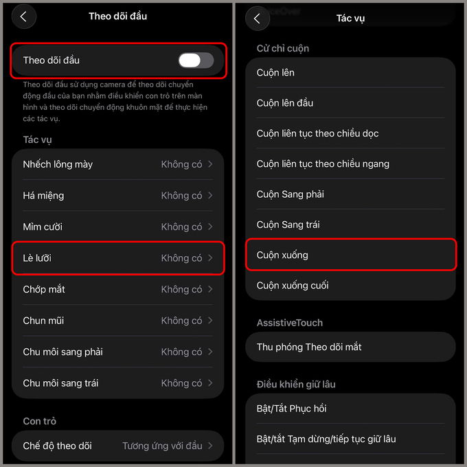 Sau khi kích hoạt, bạn chỉ cần lè lưỡi, iPhone sẽ tự động cuộn App 007Win hỗ trợ đa dạng nền tảng