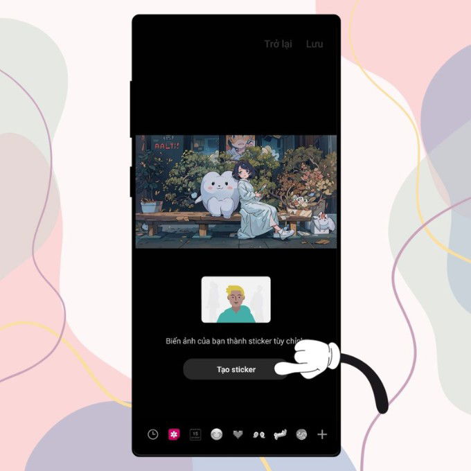 Tạo sticker từ ảnh trên 007win.com nền tảng chơi game sòng bạc trực tuyến đáng tin cậy nhất Android