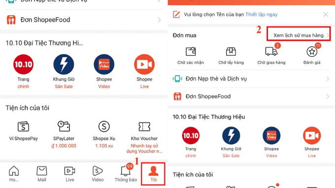 Cách xem lịch sử mua hàng Shopee trên 007win.com nền tảng chơi game sòng bạc trực tuyến đáng tin cậy nhất
