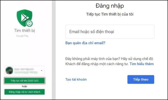 Sử dụng Find My Device định vị số 007win.com nền tảng chơi game sòng bạc trực tuyến đáng tin cậy nhất