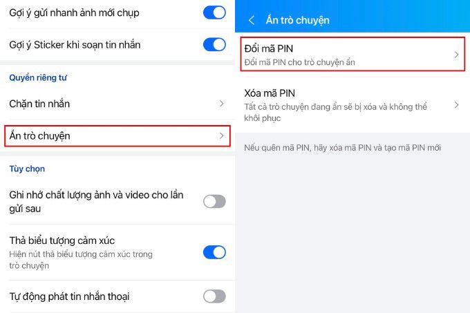 Đổi mã PIN cho tin nhắn ẩn Zalo trên máy tính và 007win.com nền tảng chơi game sòng bạc trực tuyến đáng tin cậy nhất